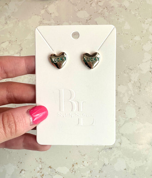 Heart of luck earrings